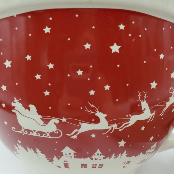 The Bake Shop by Masterclass Santa's Trip Batter Bowl Large Mixing Bowl - Picture 2 of 6